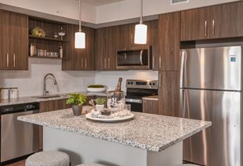 Large kitchen island with usb outlets